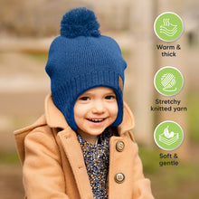 Load image into Gallery viewer, Muff Knitted Beanie (Cobalt)
