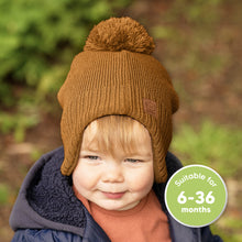 Load image into Gallery viewer, Muff Knitted Beanie (Latte)