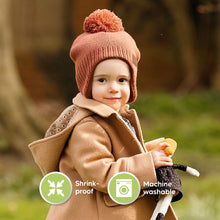 Load image into Gallery viewer, Muff Knitted Beanie (Tea Rose)