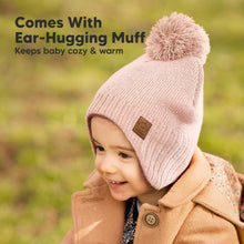 Load image into Gallery viewer, Muff Knitted Beanie (Blush)
