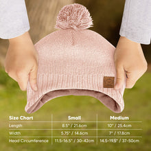 Load image into Gallery viewer, Muff Knitted Beanie (Blush)