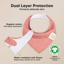 Load image into Gallery viewer, 10-Pack Organic Bandana Bibs (Cupcake)