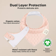 Load image into Gallery viewer, 10-Pack Organic Bandana Bibs (Prism)