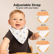 Load image into Gallery viewer, 10-Pack Organic Bandana Bibs (Cosmo)
