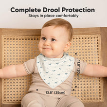 Load image into Gallery viewer, 10-Pack Organic Bandana Bibs (Marine Muse)