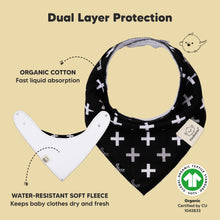 Load image into Gallery viewer, 10-Pack Organic Bandana Bibs