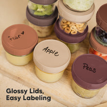 Load image into Gallery viewer, Prep Jars Baby Food Storage Glass Container (Terracotta)