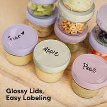 Load image into Gallery viewer, Prep Jars Baby Food Storage Glass Container (Lilac)