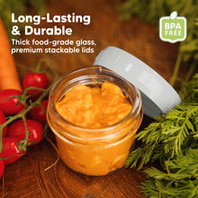 Load image into Gallery viewer, 6-Pack Prep Jars Food Glass Containers (Slate)