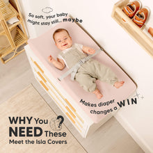 Load image into Gallery viewer, 2-Pack Isla Changing Pad Covers (Cameo)