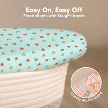 Load image into Gallery viewer, 2-Pack Isla Fitted Bassinet Sheets (Beach Day)