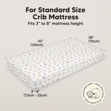 Load image into Gallery viewer, Isla Fitted Crib Sheets (KeaSafari)