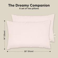 Load image into Gallery viewer, 2-Pack Jumbo Toddler Pillows Without Pillowcase (Mist Pink)