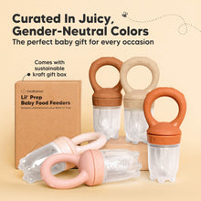 Load image into Gallery viewer, 2-Pack Lil’ Prep Baby Food Feeders (Terracotta)
