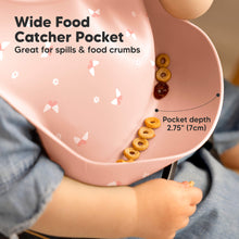 Load image into Gallery viewer, 2-Pack Prep Silicone Bibs (Butterflies)