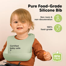 Load image into Gallery viewer, 2-Pack Prep Silicone Bibs (Forest)