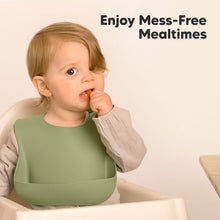Load image into Gallery viewer, 2-Pack Prep Silicone Bibs (Forest)