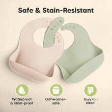 Load image into Gallery viewer, 2-Pack Prep Silicone Bibs (Macaron)
