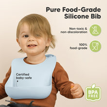 Load image into Gallery viewer, 2-Pack Prep Silicone Bibs (Ocean)