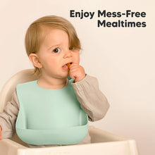Load image into Gallery viewer, 2-Pack Prep Silicone Bibs (Pastel Sky)