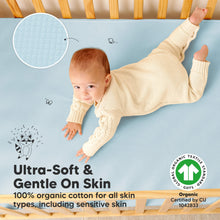 Load image into Gallery viewer, 2-Pack Quin Protect+ Waterproof Crib Mattress Protector (Glacier)