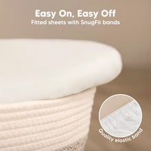 Load image into Gallery viewer, 2-Pack Soothe Fitted Bassinet Sheets (Soft White)