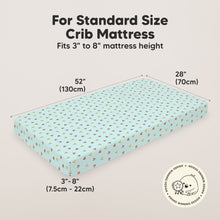 Load image into Gallery viewer, Soothe Fitted Crib Sheet (Beach Day)