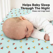 Load image into Gallery viewer, Soothe Fitted Crib Sheet (Beach Day)