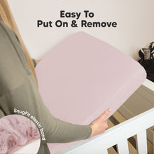Load image into Gallery viewer, Soothe Fitted Crib Sheet (Beach Day)