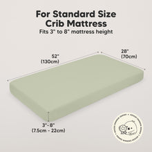 Load image into Gallery viewer, Soothe Fitted Crib Sheet (Foxtrot)