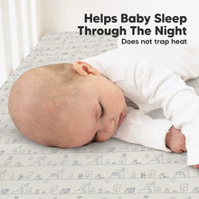 Load image into Gallery viewer, Soothe Fitted Crib Sheet (KeaPixel)