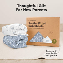Load image into Gallery viewer, Soothe Fitted Crib Sheet (KeaPixel)