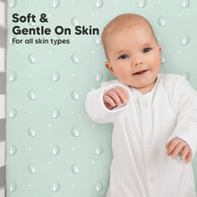 Load image into Gallery viewer, Soothe Fitted Crib Sheet (Lunaris)
