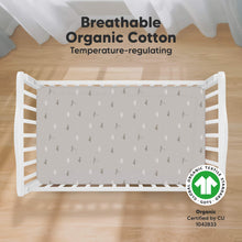 Load image into Gallery viewer, Soothe Fitted Crib Sheet (Savannah)