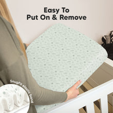 Load image into Gallery viewer, Soothe Fitted Mini Crib Sheet (Tropic Oasis)