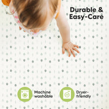 Load image into Gallery viewer, Soothe Fitted Mini Crib Sheet (Tropic Oasis)