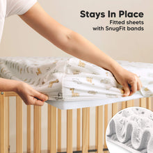 Load image into Gallery viewer, Stays In Place, Fitted sheets with SnugFit bands