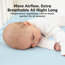 Load image into Gallery viewer, 2-Pack Aereo Fitted Crib Sheets (Glacier)