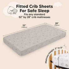 Load image into Gallery viewer, 2-Pack Aereo Fitted Crib Sheets (Savannah)