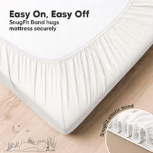 Load image into Gallery viewer, 2-Pack Aereo Fitted Crib Sheets (Soft White)