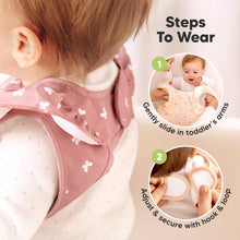 Load image into Gallery viewer, 2-Pack Fae Frills Waterproof Bibs (Jolly Rainbow)