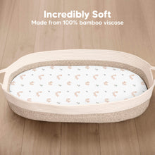 Load image into Gallery viewer, 2-Pack Isla Fitted Bassinet Sheets (Nibbles/Bruce)