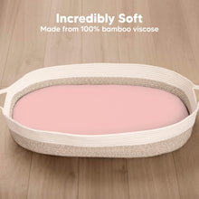 Load image into Gallery viewer, 2-Pack Isla Fitted Bassinet Sheets (Rose)