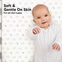 Load image into Gallery viewer, Isla Fitted Crib Sheets (Bumble Bear)