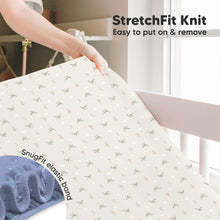 Load image into Gallery viewer, Isla Fitted Crib Sheets (Marine Muse)