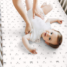 Load image into Gallery viewer, Isla Fitted Crib Sheets (Nordic)