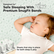 Load image into Gallery viewer, Isla Fitted Mini Crib Sheets (Tropic Oasis)