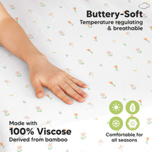 Load image into Gallery viewer, Isla Fitted Mini Crib Sheets (Wildflowers)