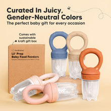 Load image into Gallery viewer, 2-Pack Lil’ Prep Baby Food Feeders (Maritime)