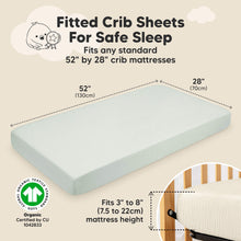 Load image into Gallery viewer, 2-Pack Lyra Muslin Crib Sheets (Willow)